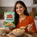 Jabsons Sabudana Mix Namkeen | Fasting Snack with Rock Salt | Peanut & Potato Sticks Mixture | Crunchy Healthy Snack | Tea Time & Diet Snack | Ready-to-Eat Sabudana Mixture