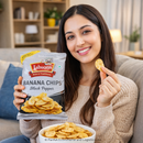 Jabsons Banana Chips Black Pepper | Crunchy Kerala Style Banana Wafers | Rock Salt (Sendha Namak) Snacks | Crispy Spicy Banana Chips | Ready-to-Eat Indian Snack