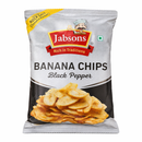Jabsons Banana Chips Black Pepper | Crunchy Kerala Style Banana Wafers | Rock Salt (Sendha Namak) Snacks | Crispy Spicy Banana Chips | Ready-to-Eat Indian Snack