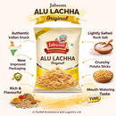 Jabsons Alu Lachha Original – Crispy Potato Sticks with Sendha Namak | Indian Namkeen Snack | Crunchy Tea Time Snack | Lightly Salted Aloo Lachha | Ready to Eat Snack