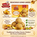 Jabsons Gond Laddu with Dry Fruits | Made with Desi Ghee | Traditional Indian Sweet | Energy Boosting Winter Sweet | Premium Mithai Gift Box | Healthy Ready-to-Eat Sweet