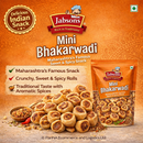 Jabsons Mini Bhakharwadi – Crunchy Sweet & Spicy Snack 160G| Maharashtra Special Namkeen | Bite-Sized Bhakarwadi | Tea-Time Snack