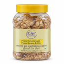Punjab King Peanut Sesame Gajak 400g Jar – Til Gur Chikki, Peanut Sesame Brittle, Traditional Indian Sweet, Crunchy Winter Snack
