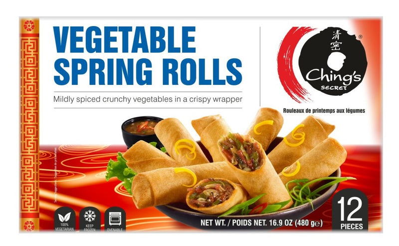 Ching frozen Vegi Spring Rolls  - 12 X 480G