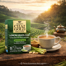 Geebees Chai Gold Lemon Grass Chai Instant Tea Premix, Sweetened, 260g (9 oz), 10 Sachets, Refreshing Herbal Lemongrass Tea, Quick & Easy Ready Mix