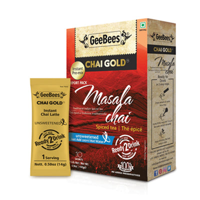 Chai Gold Masala Chai Unsweetened - 12 X 140G