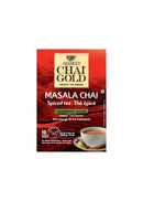 GeeBees Chai Gold Masala Chai, Sweetened, Instant Pre-Mix, 10 Sachets, Authentic Indian Masala Tea, Ready to Drink Tea - No Added preservatives, Natural Tea