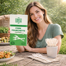 Simply Green Compostable Forks 30 Count – Eco-Friendly Disposable Forks, Heavy Duty Biodegradable Cutlery, Plastic-Free Tableware for Parties & Takeaway