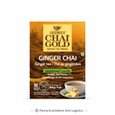 Geebees Chai Gold Ginger Chai Instant Tea Premix, Sweetened, 260g (9 oz), 10 Sachets, Authentic Indian Adrak Tea, Quick & Easy Ready Mix
