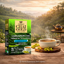 Geebees Chai Gold Cardamom Chai Instant Tea Premix, Unsweetened, 150g (5 oz), 10 Sachets, Authentic Indian Elaichi Tea, No Sugar, Quick & Easy Ready Mix