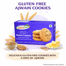 Wheafree Ajwain Cookies (200g) – Gluten Free Carom Seed Biscuits, Healthy Digestive Snack, Crunchy Indian Tea-Time Cookies, Vegetarian