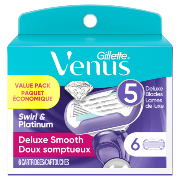 Gillette Venus Swirl & Platinum 6carts/