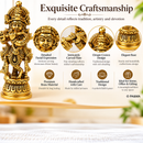 Vastu Shri Krishna Small Brass Idol for Prosperity and Harmony, 3 Inch
