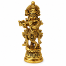 Vastu Shri Krishna Small Brass Idol for Prosperity and Harmony, 3 Inch