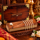 Hanuman Chalisa Premium Hindi Palm Leaf Style Book with Gift Box