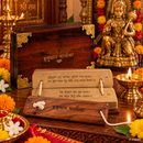 Hanuman Chalisa Premium Hindi Palm Leaf Style Book with Gift Box