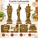 Lord Krishna statue with round base - view 5 of 5
