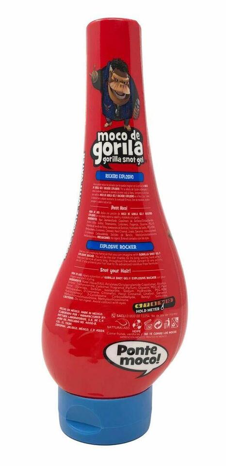 Moco De Gorila Snot Hair Styling Gel Formula (Rockero Red) by NatturaLabs, 340g, 12 pack