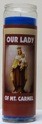 CITI-LITES GLASS CANDLE BLUE W/PIC GUARDIAN ANGEL