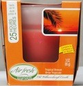 AIR FRESH GLADE STYLE CANDLE 3OZ TROPICAL BREEZE