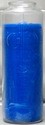 CITI-LITES BLUE CANDLE WITH CROSS CLOSE FACE ..