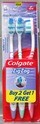 COLGATE TOOTHBRUSH ZIGZAG MEDIUM TONGUE CLEANER SUPERIOR CLEAN 3PK ..