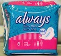 ALWAYS ULTRA THIN LONG 8'S ..