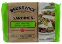 BRUNSWICK SARDINES WITH HOT PEPPERS 106G