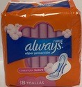 ALWAYS SUPER PROTECTION PADS SOFT COVERAGE 8PK