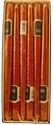 CITI-LITES12 INCH TAPER CANDLE RED