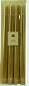 CITI-LITES 12 INCH TAPER CANDLE 4 PACK METALLIC GOLD