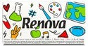 RENOVA HANDKERCHIEF SCHOOL WHITE 6