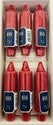 CITILITES RIBBED LIBRARY CANDLE 5 INCH BURGUNDY..