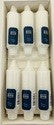 CITILITES RIBBED LIBRARY CANDLE 5 INCH WHITE..