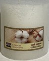 CITILITES 3X3 SCENTED PILLAR CANDLE WHITE SOFT COTTON....