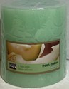 CITILITES 3X3 SCENTED PILLAR CANDLE LIHGTH GREEN FRESH MELON..