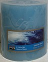 CITILITES 3X3 SCENTED PILLAR CANDLE BLUE OCEAN..