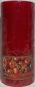 CITILITES 3X6 SCENTED PILLAR CANDLE RED APPLE CINNAMON..