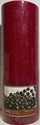 CITILITES 3X8 SCENTED PILLAR CANDLE BURGUNDY BLACK CHERRY....