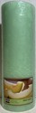 CITILITES 3X8 SCENTED PILLAR CANDLE LIGHT GREEN FRESH MELON..