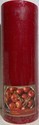 CITILITES 3X8 SCENTED PILLAR CANDLE RED APPLE CINNAMON....