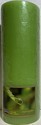 CITILITES 3X8 SCENTED PILLAR CANDLE GREEN MORNING DEW..