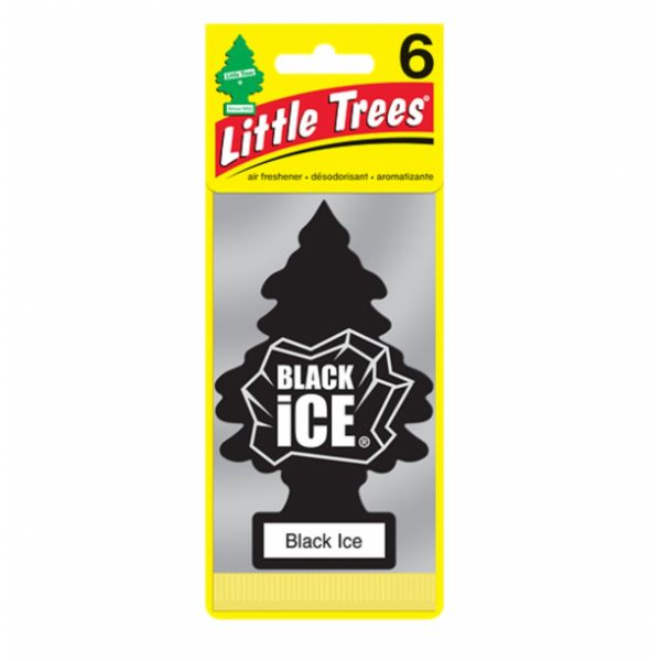 LITTLE TREES 6PK BLACK ICE/24 ()