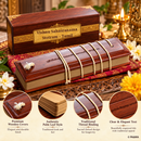 Vishnu Sahasranama Stotram – Tamil Olai Chuvadi palm leaf style book with gift box – premium wooden covers, palm leaf style, thread binding, engraved title