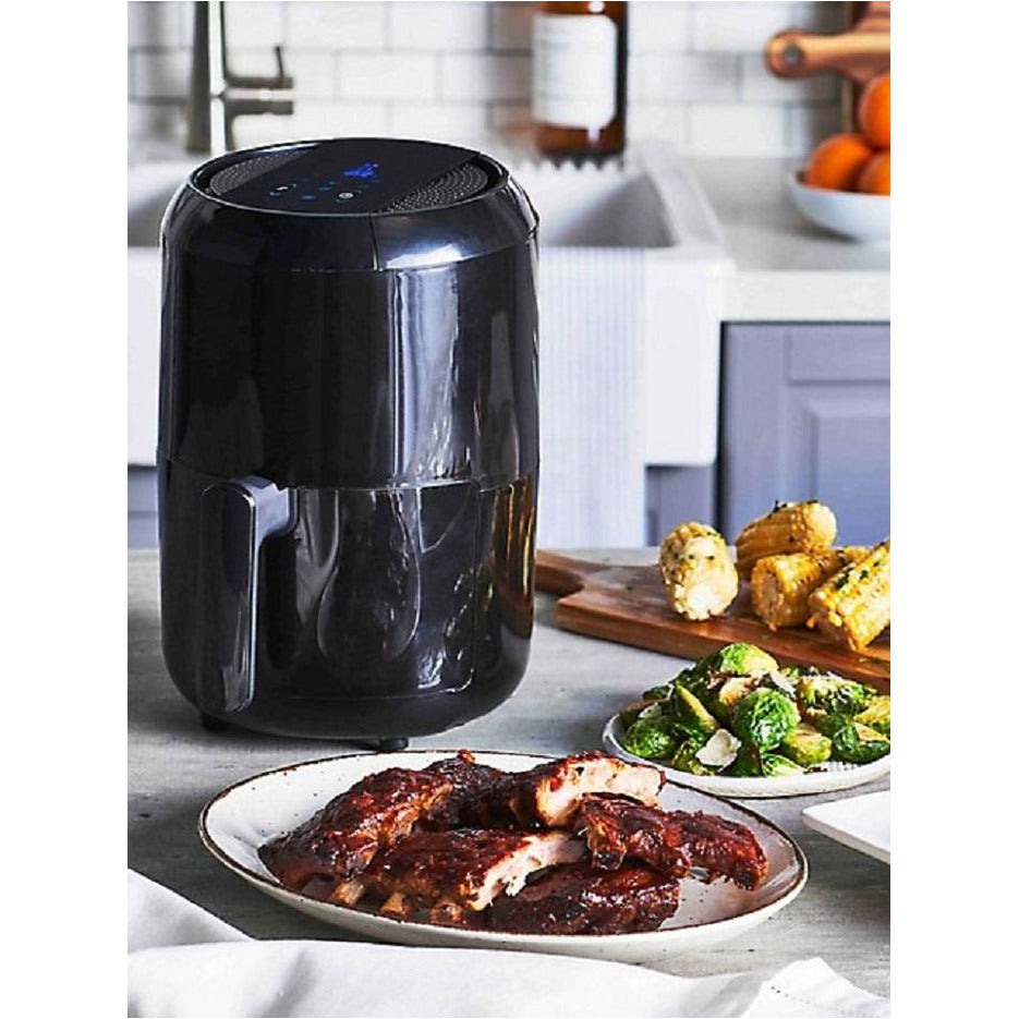 T-FAL Easy Fry Compact Duo Precision 1.6 Liter Air Fryer, Black