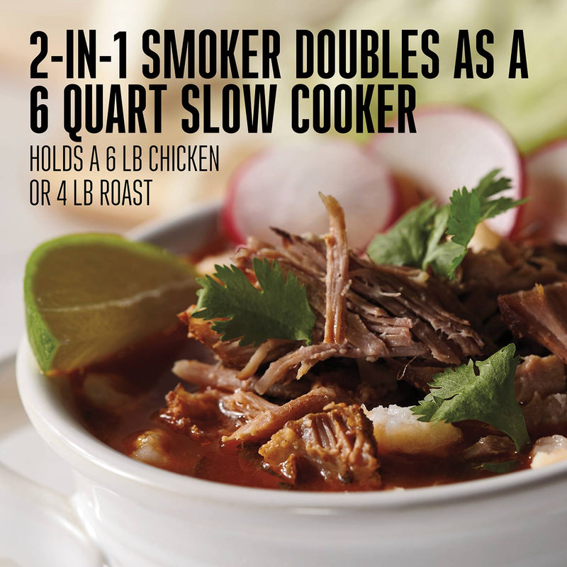 Weston 2-In-1 Indoor Smoker & Slow Cooker (03-2500-W)