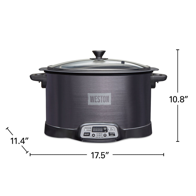 Weston 2-In-1 Indoor Smoker & Slow Cooker (03-2500-W)