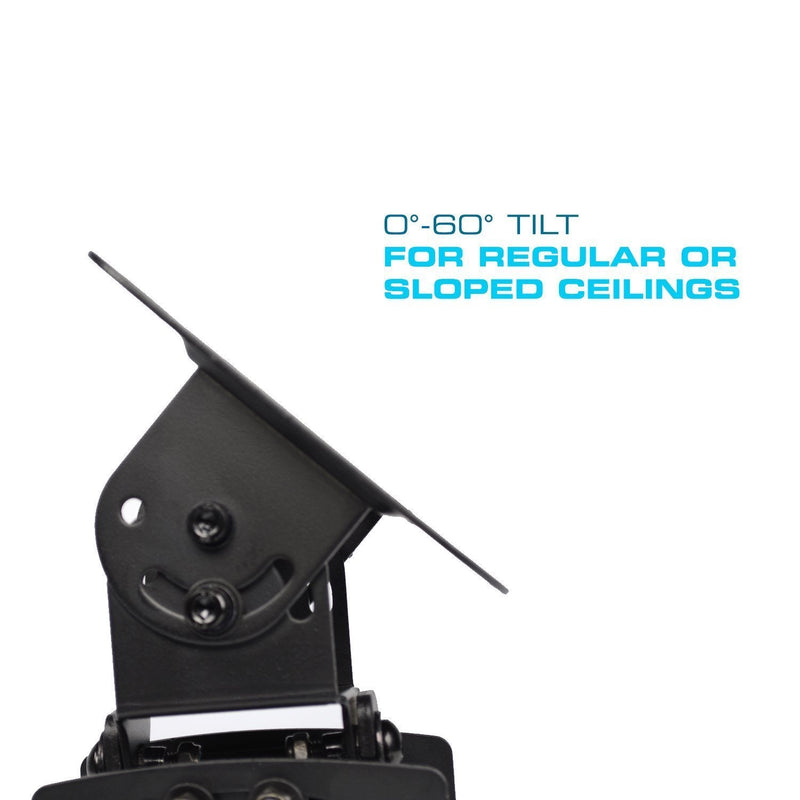 QualGear® PRB-717-BLK 6.6"-16" High Quality Universal Ceiling Projector Mount