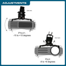 QualGear® QG-PM-002-BLK High Quality Black Universal Ceiling Projector Mount