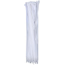 QualGear CT6-W-100-P 14-Inch Self-Locking Cable Ties - White (Pack of 100)